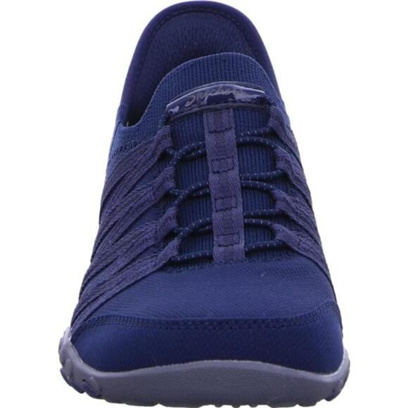 Womens Slip On Sneakers Bungee Lace Memory Foam Knit Comfort Walking Shoes - Picture 3 of 5